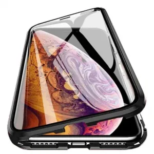 MG Magnetic Full Body Glass magnetické púzdro na Huawei Mate 30 Lite, crno/proziran