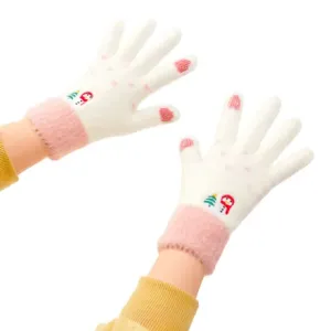 MG Snowman rukavice za upravljanje dodirnim uređajima, bijela