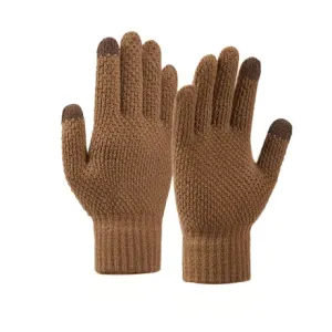 MG Winter rukavice za upravljanje dodirnim uređajima, smeda