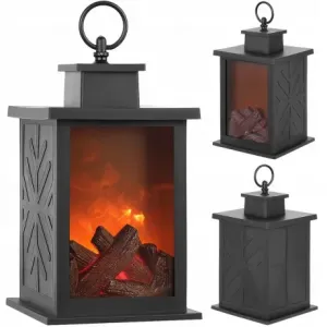 MG Lantern Fireplace LED dekorativni fenjer, crno #368908
