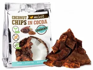 Kokosové chipsy do kapsy, Mixit KAKAO, sáček, 60 g