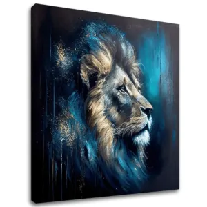 Dekorativna slika na platnu - PREMIUM ART - Lion's Strength and Grace ()
