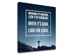 Motivaciona slika na platnu When it rains (moderne slike sa)