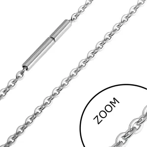 Čelični lančić - ovalne i duguljaste karike, 2,2 mm