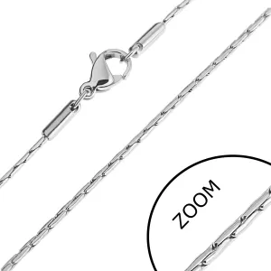 Lančić od nehrđajućeg čelika - dijelovi u obliku zakovica - Duljina: 405 mm