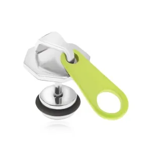 Čelični lažni proširivač za uho, fluorescentno žuti ključ
