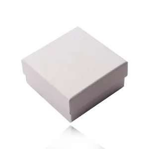 Poklon kutija za prsten i naušnice u bijeloj bisernoj boji