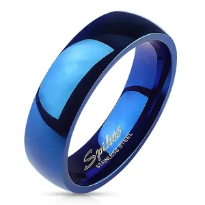 Plavi vjenčani prsten visokog sjaja - Veličina: 54