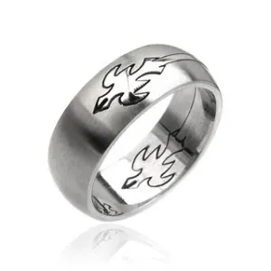 Prsten od nehrđajućeg čelika - leteći orao - Veličina: 63