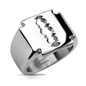 Žilet prsten od nehrđajućeg čelika - Veličina: 63