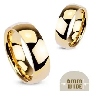 Metalni prsten - glatki blistavi vjenčani prsten - Veličina: 51