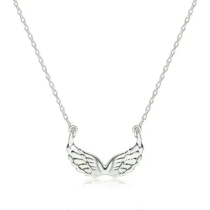 925 srebrna ogrlica - sjajna izrezbarena anđeoska krila
