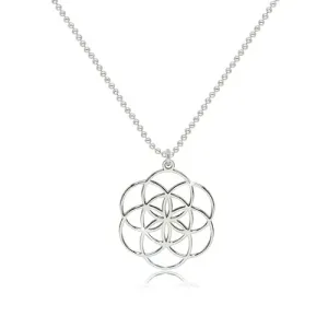 925 srebrna ogrlica - sjajni simbol sjemena života
