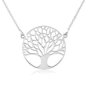 Srebrna ogrlica 925, delikatni lančić, drvo života