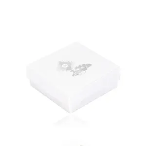 Perlasto - bijela kutija za nakit - 1. Pričest motiv u srebrnoj boji