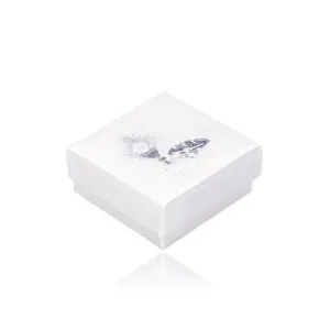 Perlasto bijela kutija za nakit - uzorak 1. Svete Pričesti u srebrnoj boji