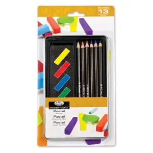 Set za crtanje - bojice I pastele Essentials u metalnoj kutiji - 13 dijelova ()