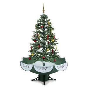 OneConcept Everwhite, 180 cm, zelena, božićno drvce sa simulacija snijega, LED, glazba