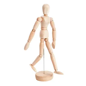 Drveni model ljudskog tijela na postolju (Drvena figura)