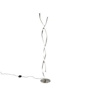 Dizajn podna svjetiljka čelična uklj. LED - Paulina