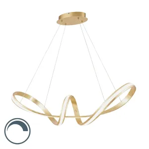 Dizajn viseća svjetiljka zlatna sa LED 80 cm - Belinda