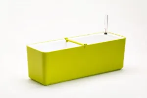 Samozavlažovací truhlík Plastia BERBERIS 60 - komplet set, zeleno-bílý