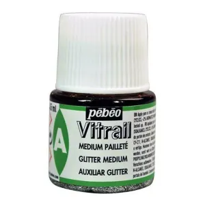 Svjetlucavi medij Pebeo Vitrail 45 ml (Medij Vitrail Glitter)