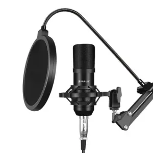 PULUZ PU612B kondenzatorski mikrofon sa stalkom, crno