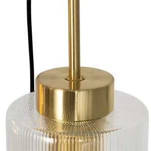 Art Deco viseća lampa zlatna sa staklenim 7 svjetla - Laura