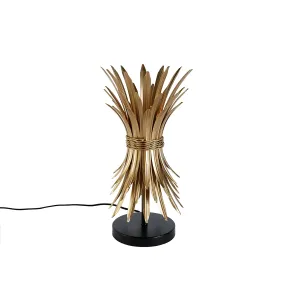 Art Deco stolna lampa zlatna - Wesley