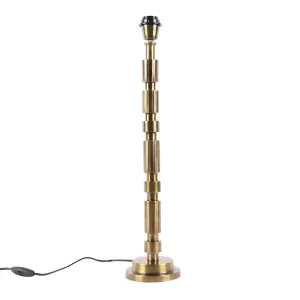 Art Deco stolna svjetiljka brončana bez sjene - Torre