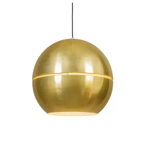 Art deco viseća svjetiljka zlatna 50 cm - kriška