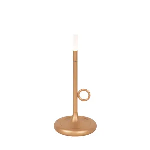 Vanjska stolna svjetiljka zlatna uklj. LED s punjivim dimerom na dodir - Sjarel
