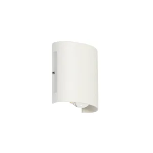 Vanjska zidna svjetiljka bijela uklj. LED 2 svjetla IP54 - Silly