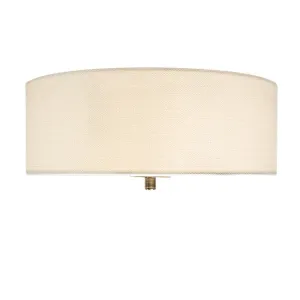 Country stropna svjetiljka bijela / krem 30 cm - Bubanj Juta