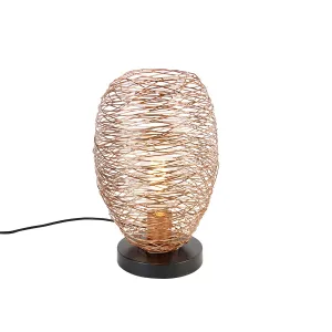 Dizajnerska stolna lampa bakar 30 cm - Sarella