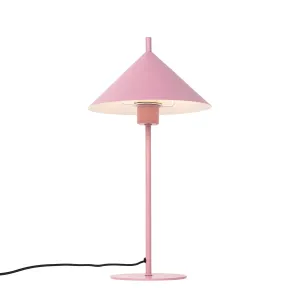 Dizajnerska stolna lampa roza - Triangolo