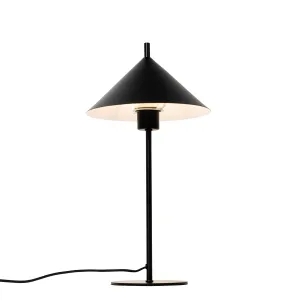 Dizajn stolna lampa crna - Triangolo