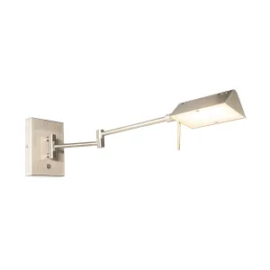 Dizajnerska zidna svjetiljka od čelika uklj. LED s mogućnošću prigušivanja - Notia