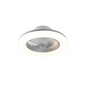 Stropni ventilator srebrni uklj. LED s daljinskim upravljačem - Clima