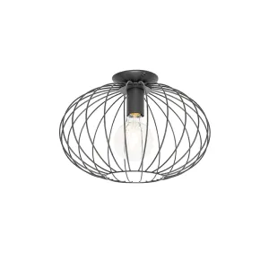 Dizajnerska stropna lampa crna - Margarita