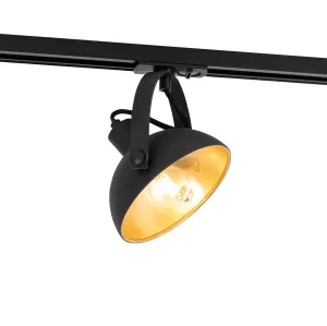 Industrijski jednofazni reflektor crni sa zlatnom unutrašnjošću - Magnax