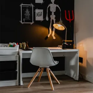 Industrijska stolna svjetiljka siva podesiva - Pixa