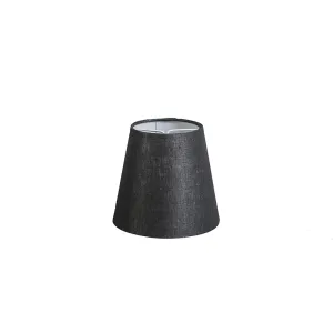 Kapa za lanenu stezaljku crna 12 cm okrugla
