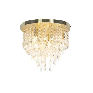 Klasična stropna svjetiljka zlatna / mesing 35 cm - Medusa