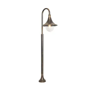 Klasična vanjska lampa antikno zlato 125 cm IP44 - Daphne