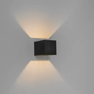 Komplet od 4 moderne zidne svjetiljke crne - Transfer