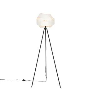 Moderna podna lampa bijela - Platno
