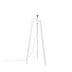 Moderna podna svjetiljka bijela bez sjene - Puros
