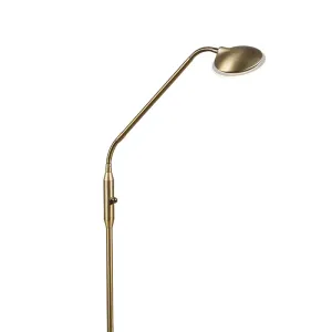 Moderna podna lampa bronza uklj. LED - Eva